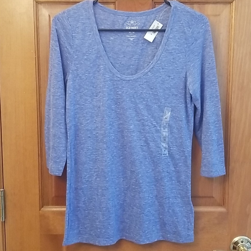 NWT Old Navy 3/4 sleeve lightweight scoopneck top